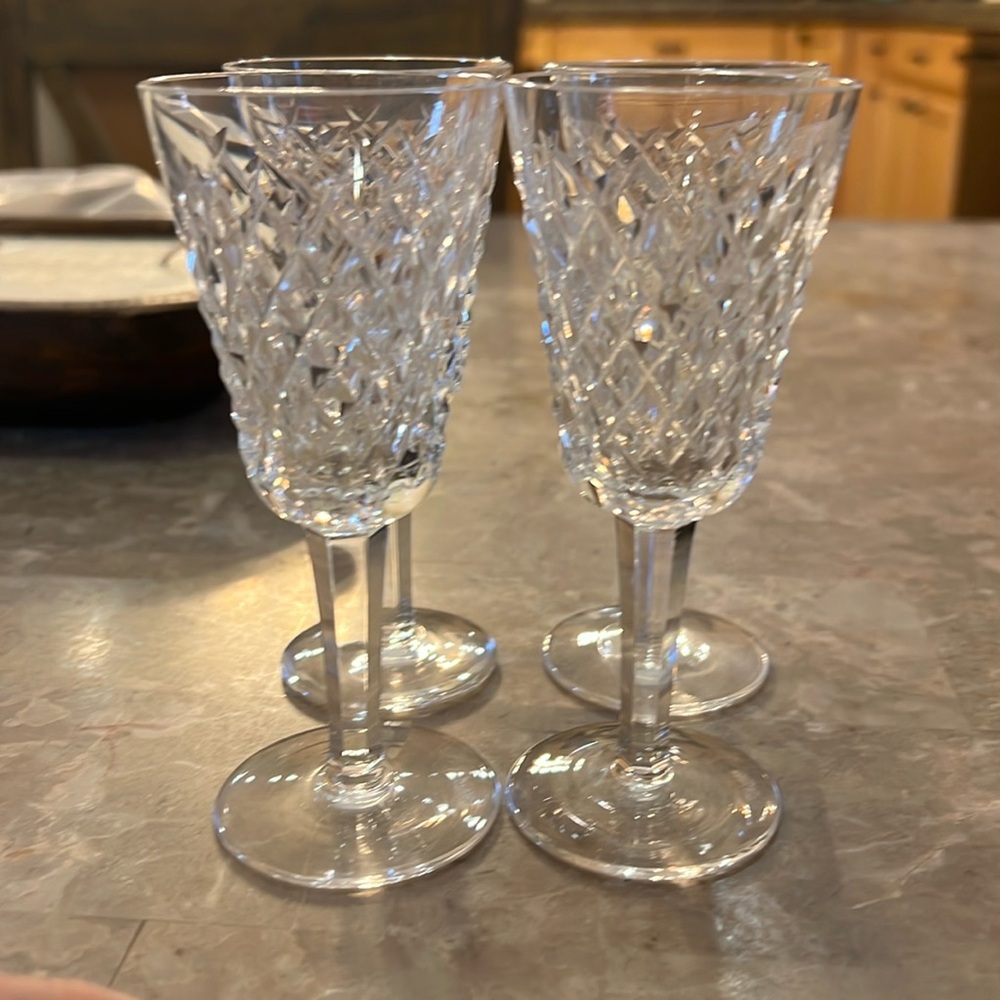 Waterford Crystal sherry glass set of 4